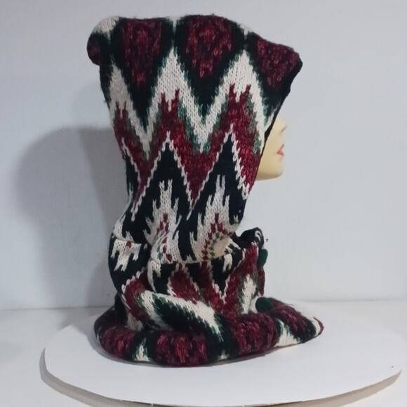 Wild Mantle Blended Recycled Fabric Hooded Scarf/Balaclava The Janey - Picture 4 of 11